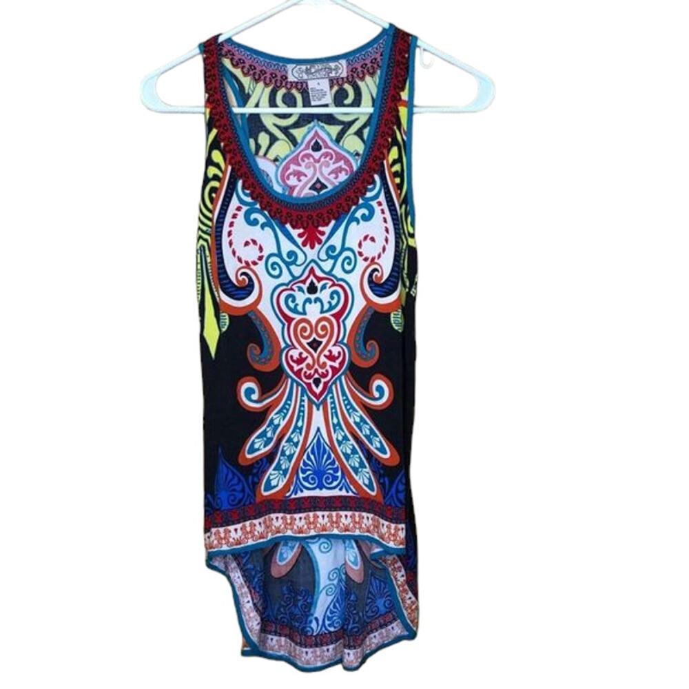 Flying Tomato Hi Low Sleeveless Tunic S